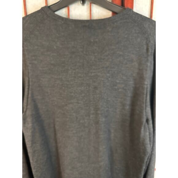 Lululemon Merino Wool-Blend Ribbed Crewneck Sweater in Heathered Black Large - Picture 5 of 9